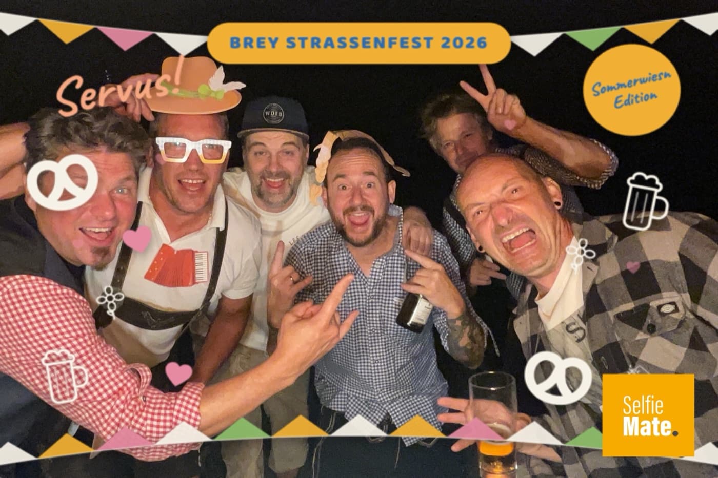 Das Orga-Team in der Fotobox